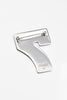 O.P Jewellery recycled 925 sterling silver Lucky Number Seven Pin showcasing the reverse pin mechanism and hallmark details against a plain background.