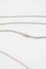 O.P Jewellery recycled 925 silver Ball Chain showcasing the clasp detail.