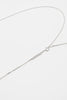 O.P Jewellery recycled 925 silver Curb Chain showcasing the clasp and branded tag against a plain background.