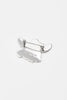 O.P Jewellery recycled 925 silver Skata Naive Passion Pin showing the reverse pin fastening and hallmarks.