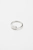 O.P Jewellery Square Ring crafted in recycled 925 sterling silver on a light background.