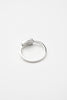 O.P Jewellery recycled 925 silver Square Ring showcasing the inner hallmark engraving.